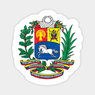 Escudo de Venezuela - Venezuela Coat of arms - vintage design Magnet