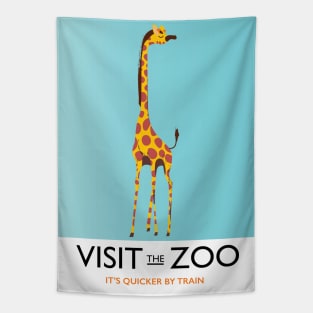 Visit the Zoo Giraffe Tapestry