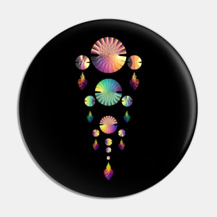 Dream Catcher Triple Tier | Combo 2 Volcano, Peacock and Sunset (Black) Pin