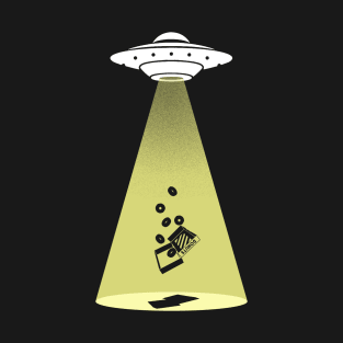 DONUTS ALIEN ABDUCTION UFO T-Shirt