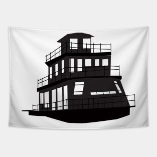 BLACK HOUSE BOAT Tapestry