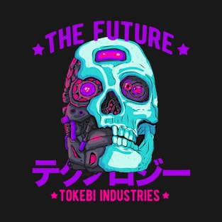 The Future Cyberpunk Robot Skull T-Shirt