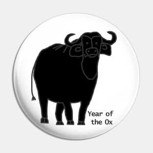 Year of the Ox Black Pin