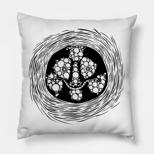 Creepy Spiral Mask Pillow