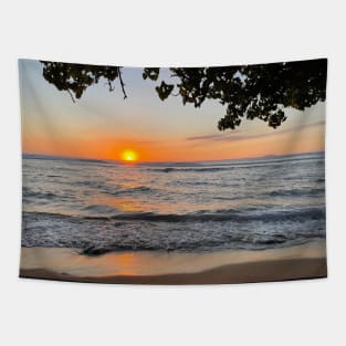 Beach Sunset in Rincón, Puerto Rico in the Summer Tapestry