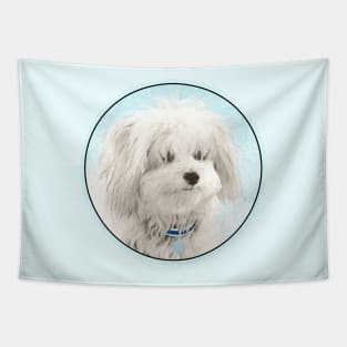 Coton de Tulear Painting - Cute Original Dog Art Tapestry