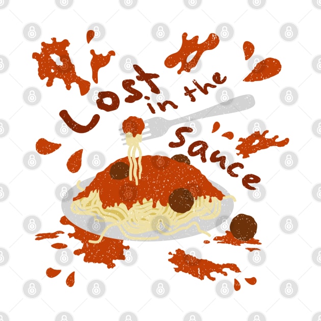 Lost in the Spaghetti Sauce by Hello Emu Design