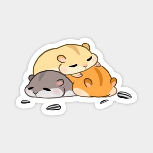 Snoozing Hamsters Magnet