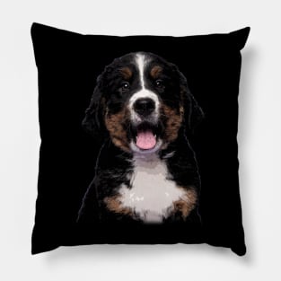 Sleek and Swiss Bernese Elegance, Tee Triumph for Dog Devotees Pillow