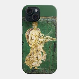 LEDA WITH SWAN ,POMPEII ,ANTIQUE ROMAN WALL PAINTINGS Flower Garden Flying Birds ,Quince and Apple Trees Phone Case