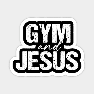 Gym And Jesus Magnet