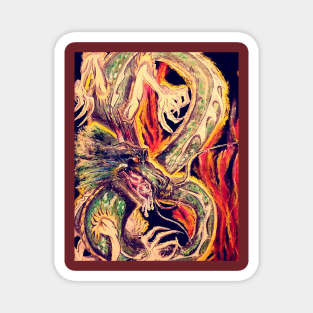 Japanese dragon Magnet