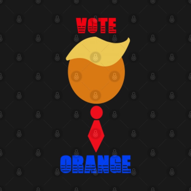 Vote Orange: Trump Hair and Tie Design by GoogsInkBlot