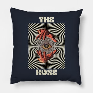 Hand Eyes The Rose Pillow