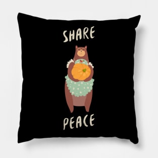 Share Peace Thanksgiving Day outfits Pillow