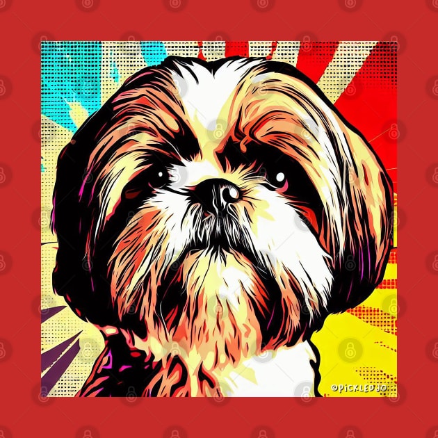 Shih Tzu pop art by Sketchy