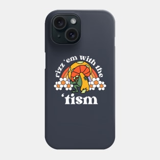 Rizz Em With The Tism Frog Phone Case