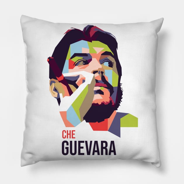 Che Guevara in WPAP Pillow by mursyidinejad