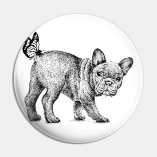 Dog & the Butterfly Pin