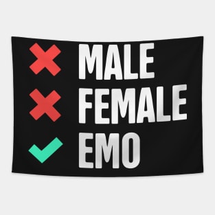 Funny Emo Design Tapestry