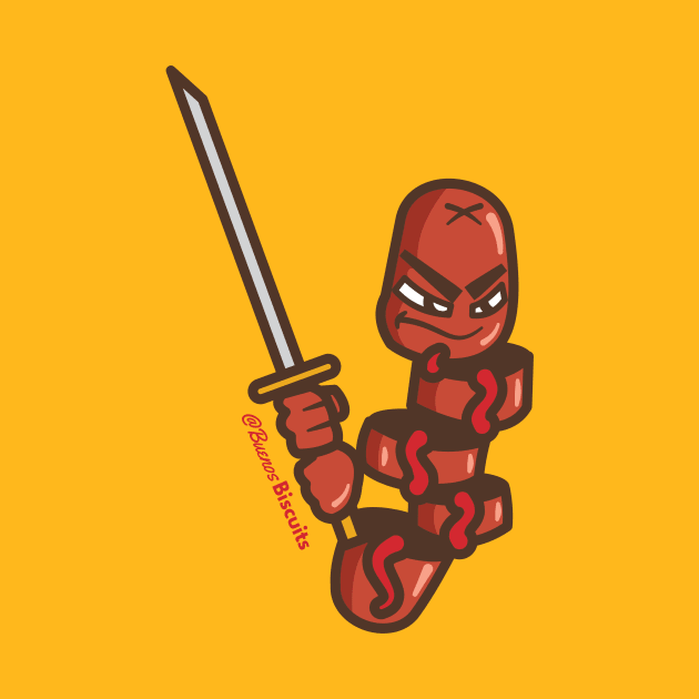 Hotdog Samurai by Buenos Biscuits