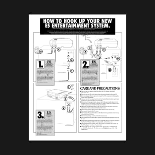 How To Hook Up Your Entertainment System (retro console) T-Shirt