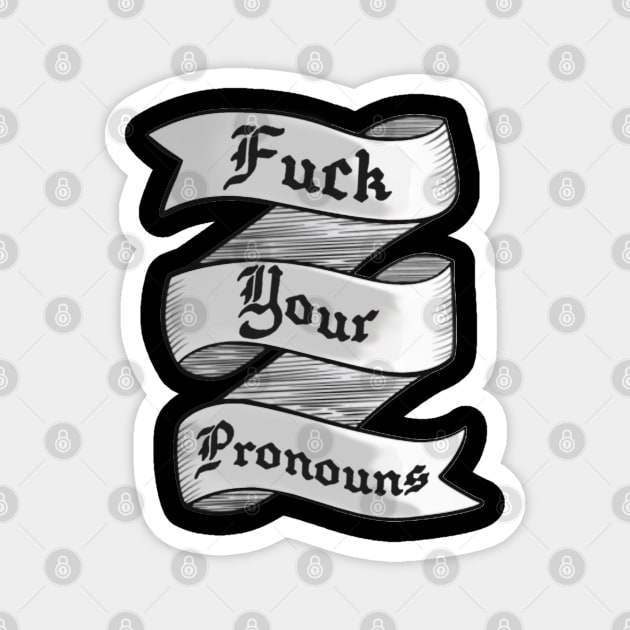 Pronouns banner Magnet by Brony Designs