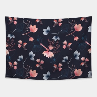 Pastel Wild Flower Pattern Tapestry