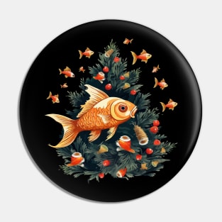 Goldfish Christmas Pin