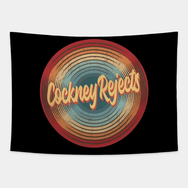 Cockney Rejects Vintage Circle Tapestry by musiconspiracy