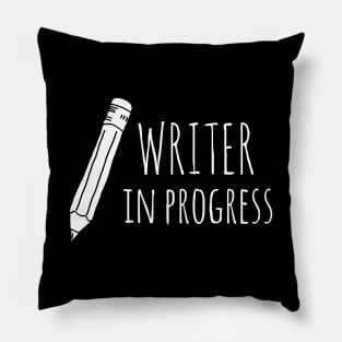 writer in progress Pillow