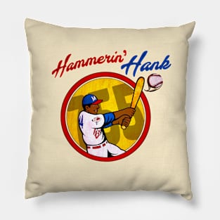 Hammerin' Hank Aaron • The Milwaukee Hammer Pillow