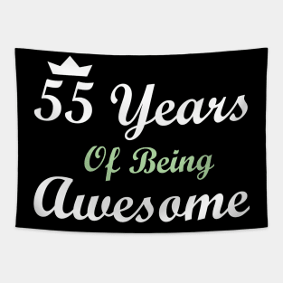 55 Years Of Being Awesome Tapestry