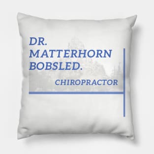 Dr. Matterhorn Bobsled Pillow