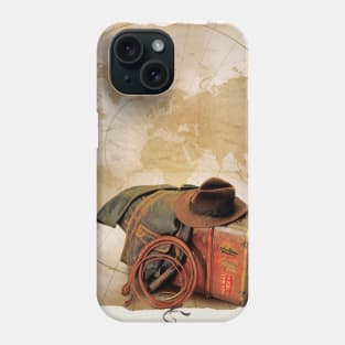 Indiana Jones Map with Props Phone Case