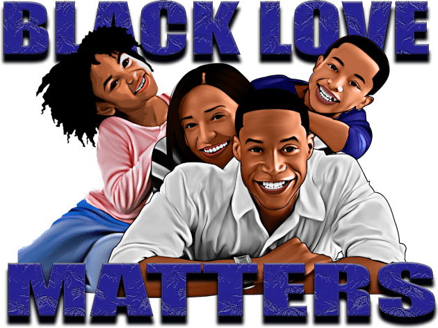 Black Love Matters Kids T-Shirt by Diaspora Wear