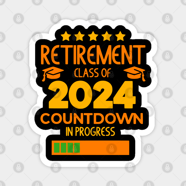 Retirement Loading 2024 Magnet by VisionDesigner