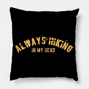 Hiking t-shirt designs Pillow