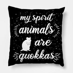 Quokka Spirit animal saying Australia baby animal Pillow