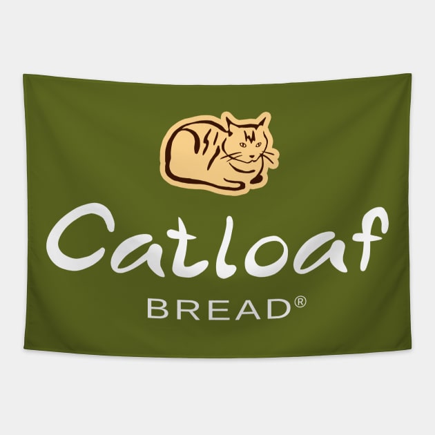 Cat Loaf Bread Tapestry by CCDesign