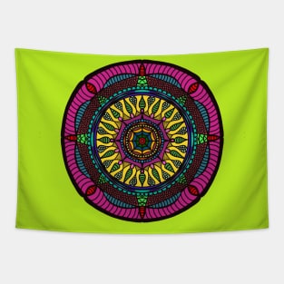 Mandala in bright colors Tapestry