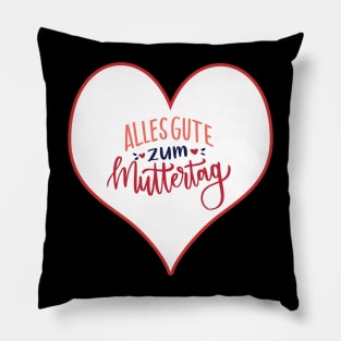 Alles Gute zum Muttertag Herz Pillow