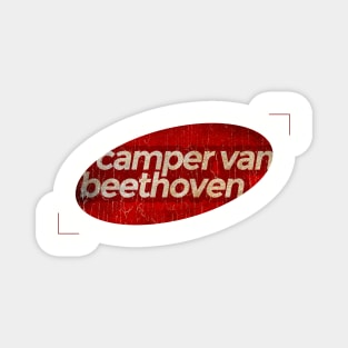 Camper Van Beethoven - simple red elips vintage Magnet