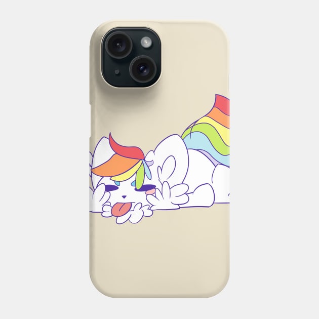 Bleh Rainbow Fox Phone Case by kelsmister