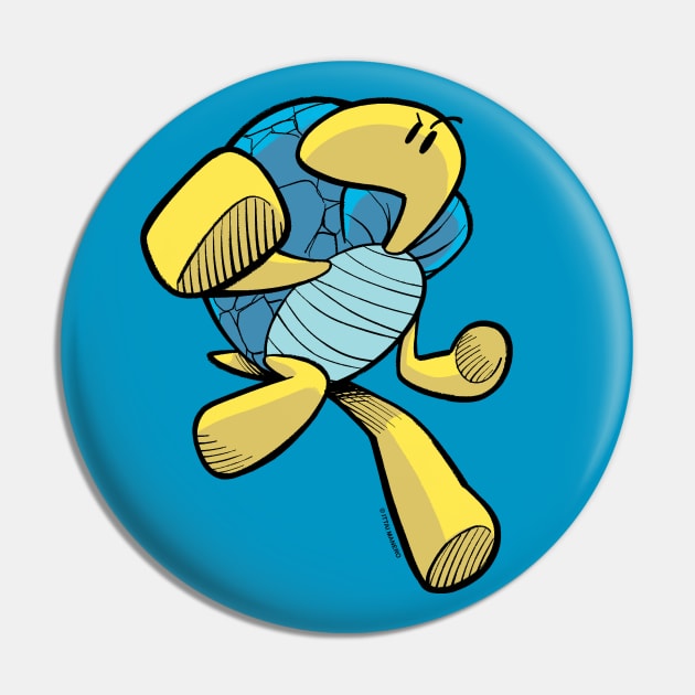 Turtle Action Hero Pin by Ittai Manero