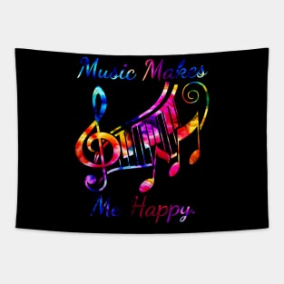 Music Makes Me Happy Tapestry