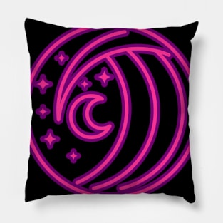 Neon Waves Pillow