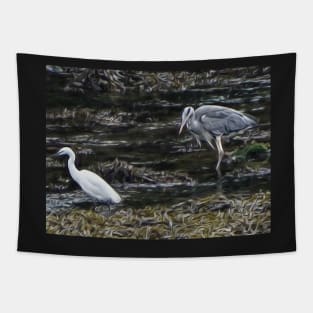 NO HERON REGRETS Tapestry