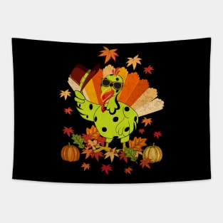 Thanksgiving Pickleball Funny Pickleball Turkey Thanksgiving Tapestry