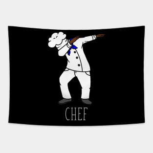 chef dabbing cook kitchen funny dance Tapestry